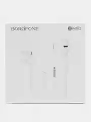 Кремовый наушники с микрофоном Borofone для iPhone и Android, с разъёмом 3.5 Jack