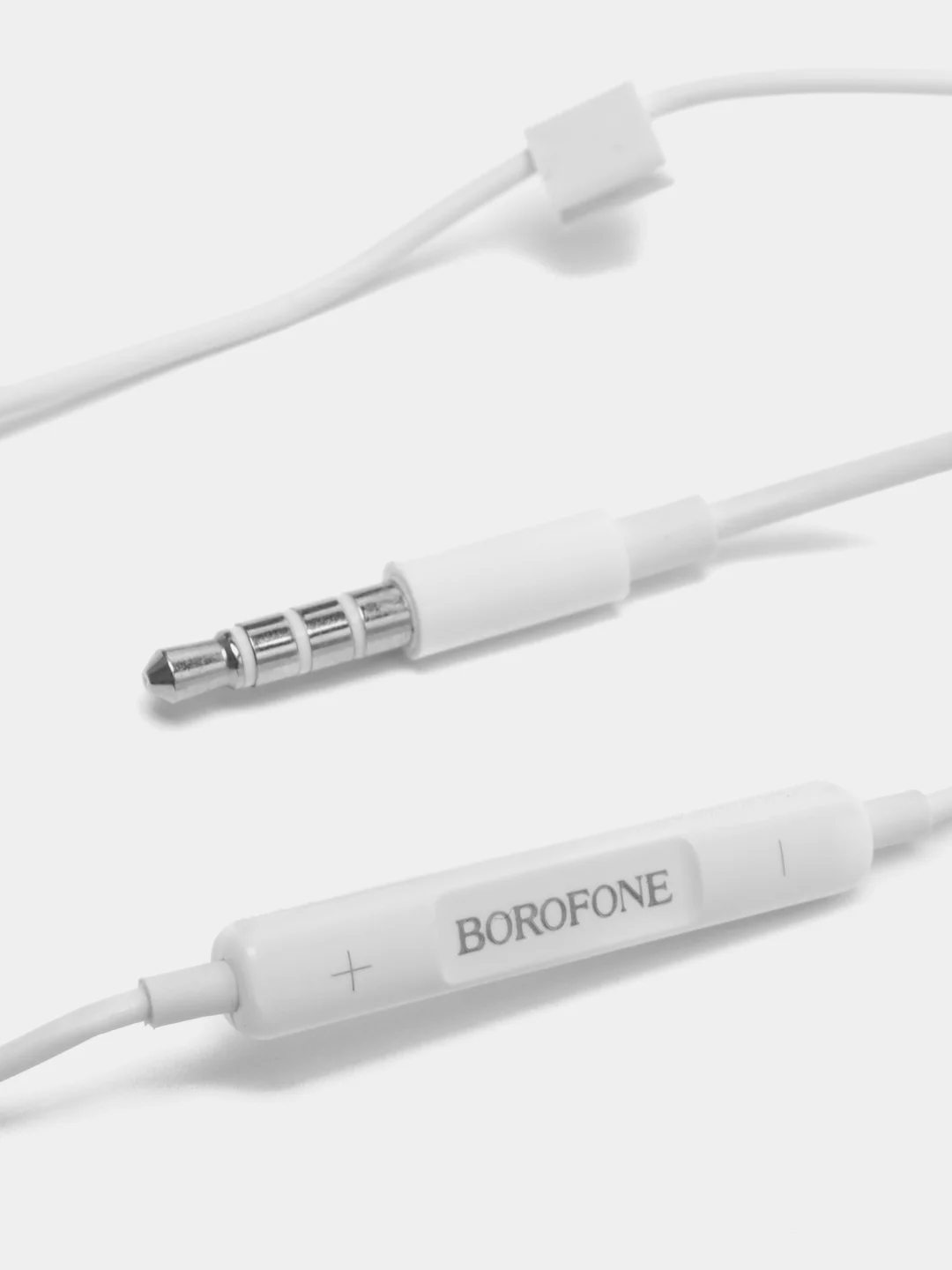 Кремовый наушники с микрофоном Borofone для iPhone и Android, с разъёмом 3.5 Jack