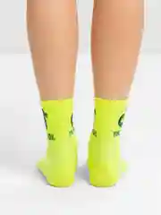 Салатовый яркие Носки "Тик Ток"