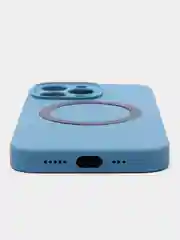 Мятный чехол Silicone Case для iPhone 11/12/13/14/Pro/Max/Plus/Mini, с функцией MagSafe (Магсейф)