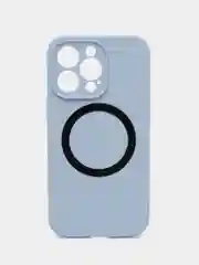 Светло-синий чехол Silicone Case для iPhone 11/12/13/14/Pro/Max/Plus/Mini, с функцией MagSafe (Магсейф)