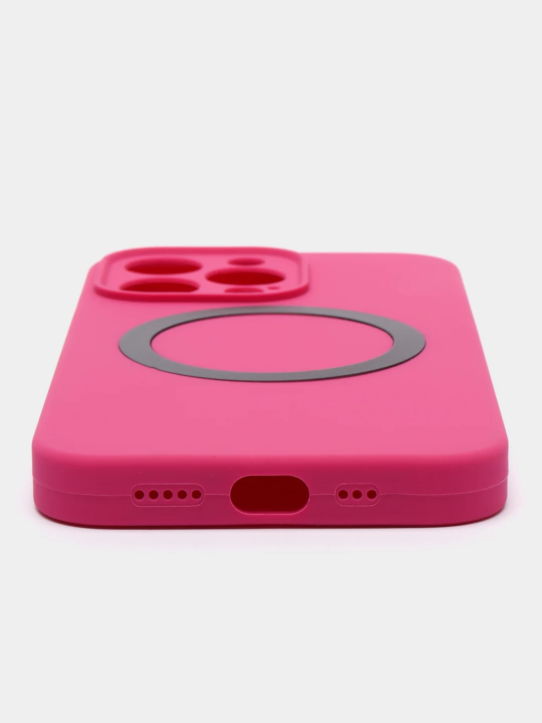 Пурпурный чехол Silicone Case для iPhone 11/12/13/14/Pro/Max/Plus/Mini, с функцией MagSafe (Магсейф)