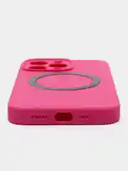 Пурпурный чехол Silicone Case для iPhone 11/12/13/14/Pro/Max/Plus/Mini, с функцией MagSafe (Магсейф)