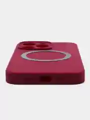 Тёмно-бордовый чехол Silicone Case для iPhone 11/12/13/14/Pro/Max/Plus/Mini, с функцией MagSafe (Магсейф)