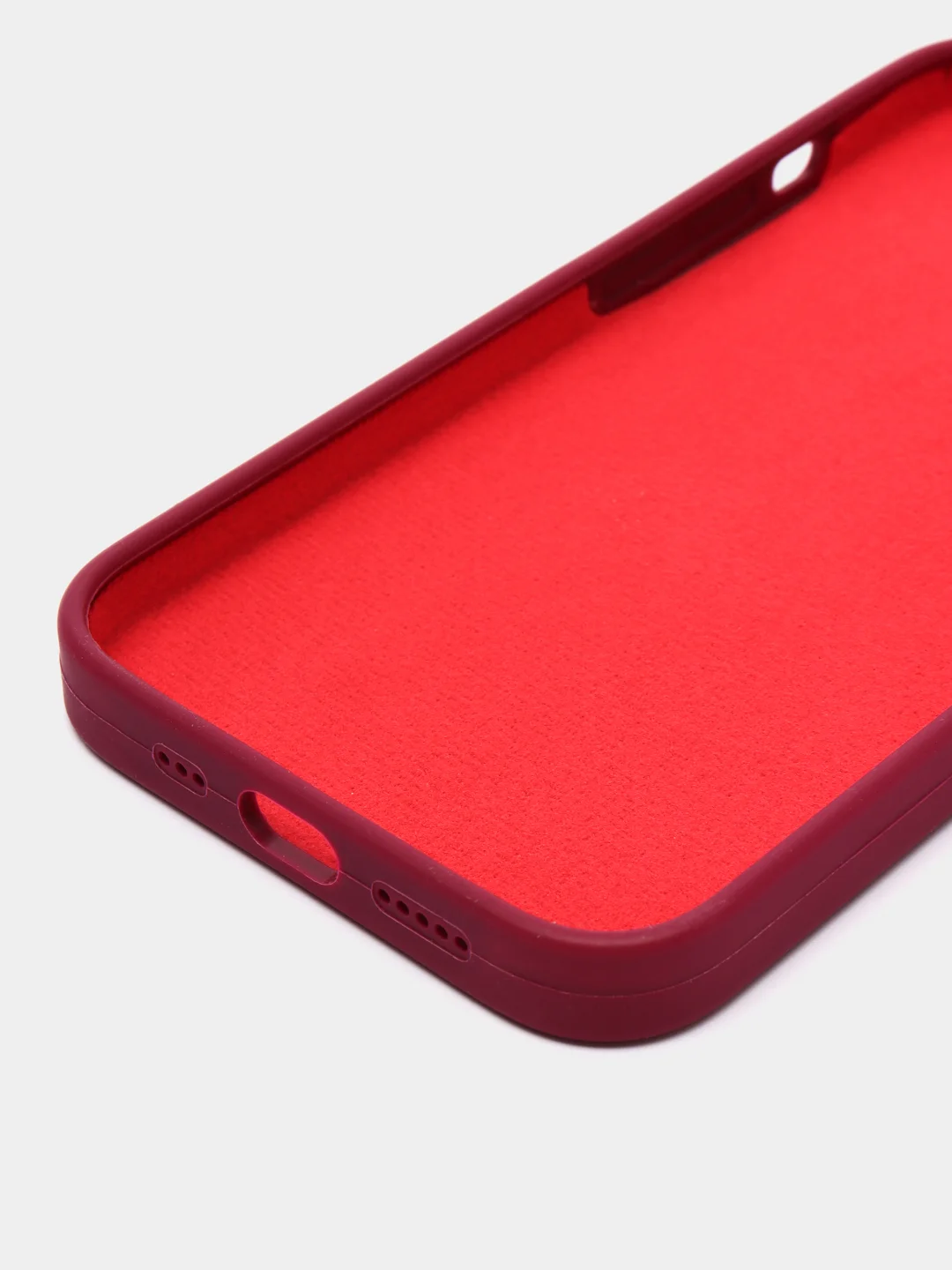 Тёмно-бордовый чехол Silicone Case для iPhone 11/12/13/14/Pro/Max/Plus/Mini, с функцией MagSafe (Магсейф)