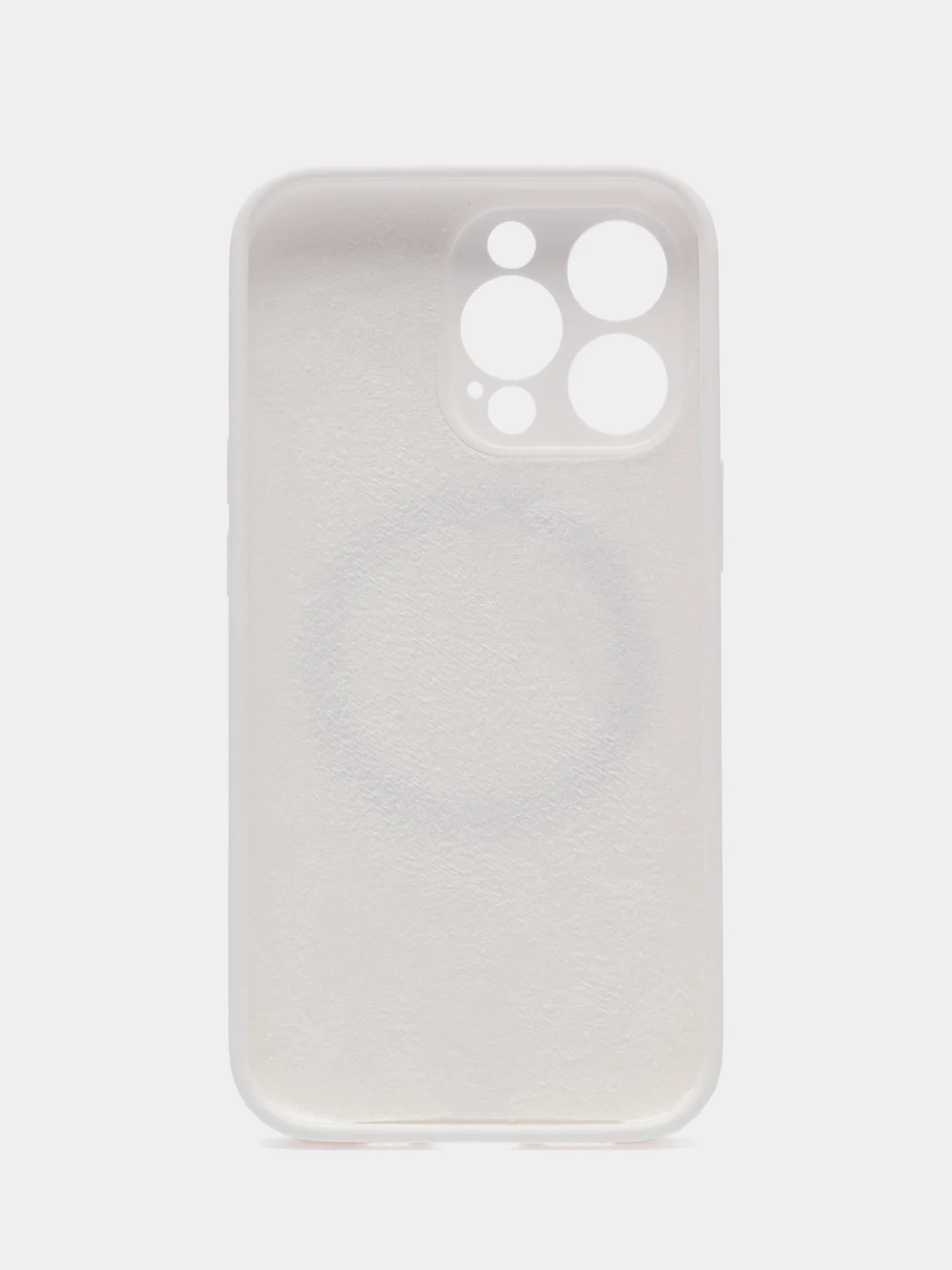 Белый чехол Silicone Case для iPhone 11/12/13/14/Pro/Max/Plus/Mini, с функцией MagSafe (Магсейф)