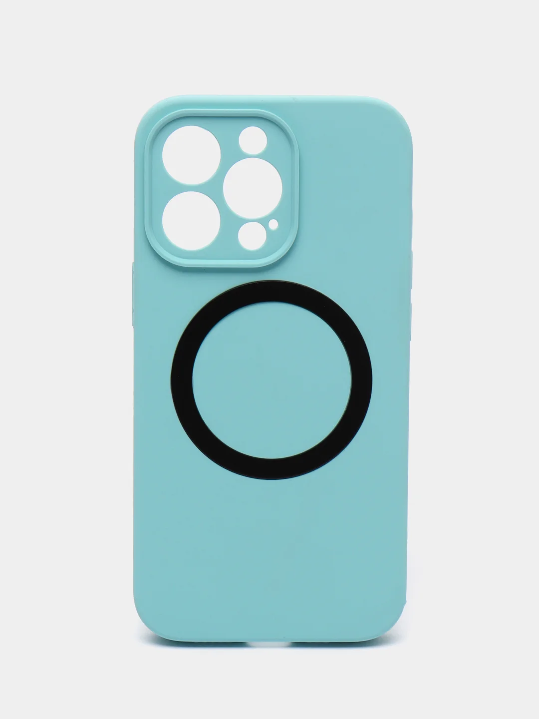 Мятный чехол Silicone Case для iPhone 11/12/13/14/Pro/Max/Plus/Mini, с функцией MagSafe (Магсейф)