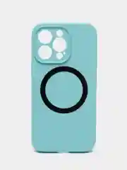 Мятный чехол Silicone Case для iPhone 11/12/13/14/Pro/Max/Plus/Mini, с функцией MagSafe (Магсейф)