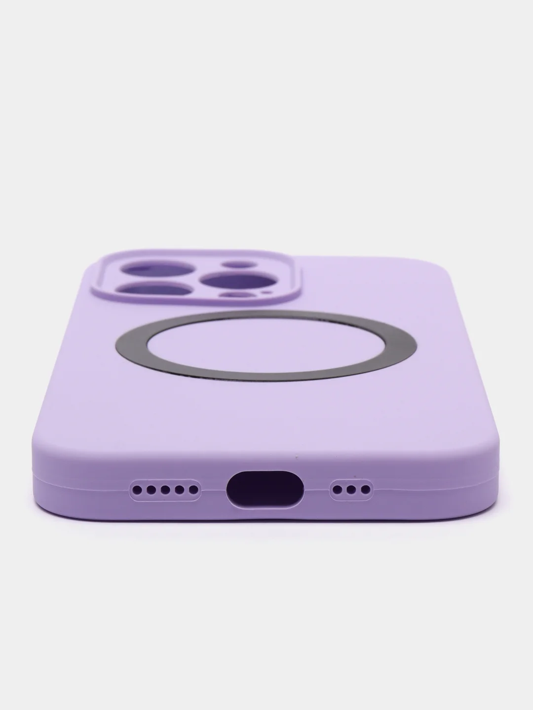 Лавандовый чехол Silicone Case для iPhone 11/12/13/14/Pro/Max/Plus/Mini, с функцией MagSafe (Магсейф)