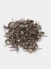 Серебряный мебельные гвозди обивочные декоративные, 100 штук