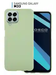 Чехол ROSCO для Samsung Galaxy M33, матовый, силиконовый, бортик вокруг камер