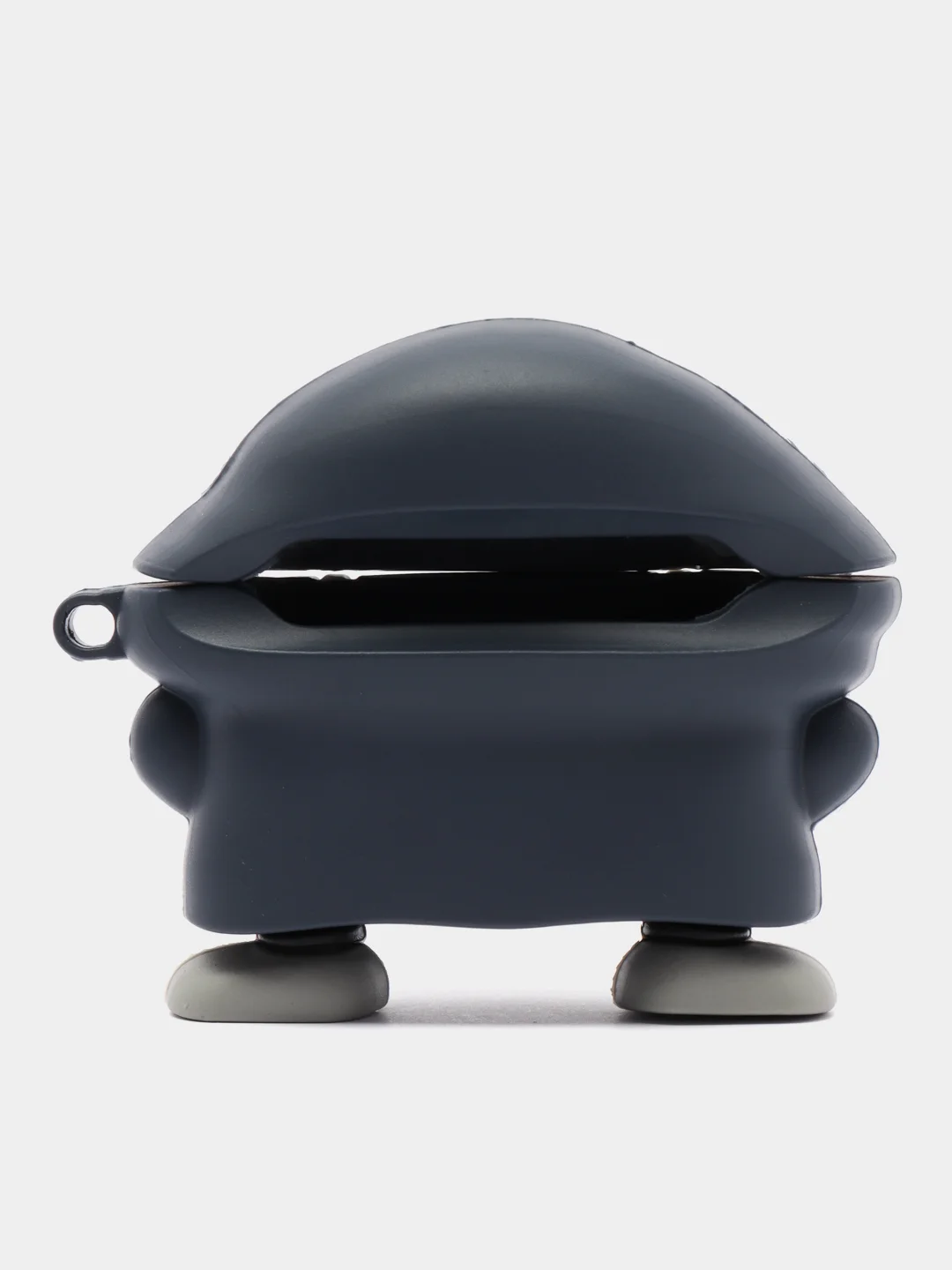 Серый чехол для беспроводных наушников Apple AirPods 1 / 2 / 3 / Pro Аирподс, силиконовый