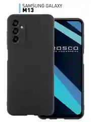 Чехол ROSCO для Samsung Galaxy M13, матовый, силиконовый, бортик вокруг камер