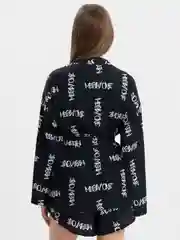 Черный костюм женский с шортами