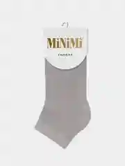 Серый носки женские MiNiMi COTONE 1201, хлопок, укороченные