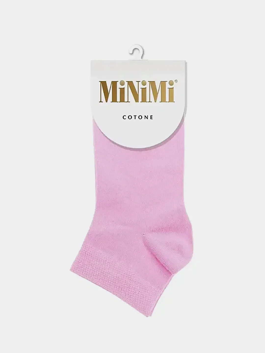 Белый носки женские MiNiMi COTONE 1201, хлопок, укороченные