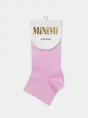 Белый носки женские MiNiMi COTONE 1201, хлопок, укороченные