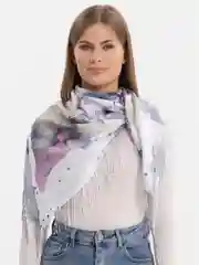 Вишнёвый платок женский, хлопковый, на шею, голову, весна, летний