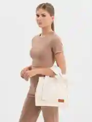 Белый сумка вельветовая, шоппер