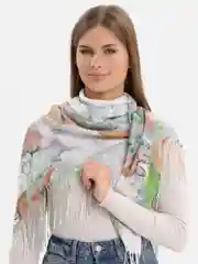 Зеленый платок женский, хлопковый, на шею, голову, весна, летний