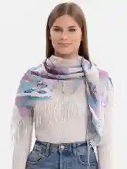 Бежевый платок женский, хлопковый, на шею, голову, весна, летний