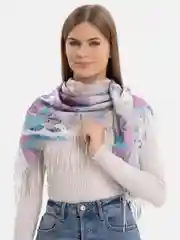 Бежевый платок женский, хлопковый, на шею, голову, весна, летний