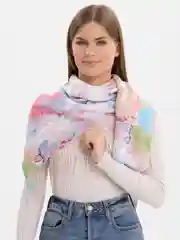 Розовый платок женский, хлопковый, на шею, голову, весна, летний