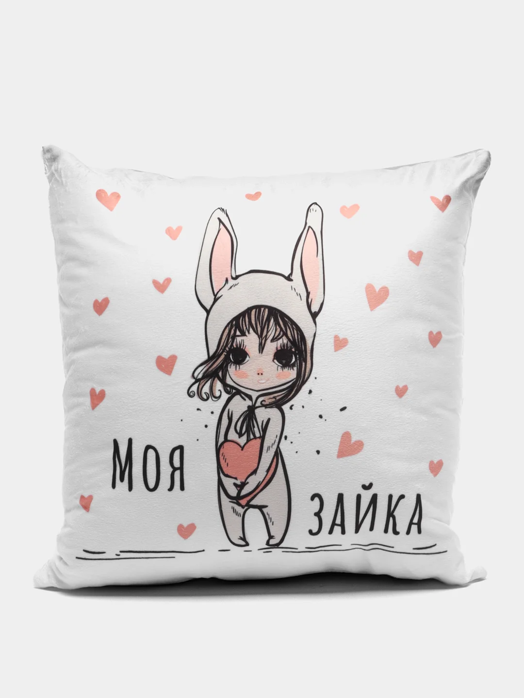 Конфетный подарочный набор девушке, подруге: подушка + кружка