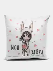 Конфетный подарочный набор девушке, подруге: подушка + кружка