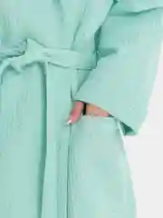 Халат женский с капюшоном, вафельный, Lilians