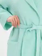 Халат женский с капюшоном, вафельный, Lilians