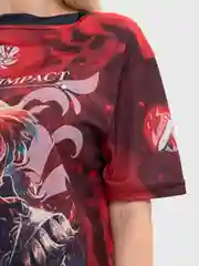 Аметистовый футболки по аниме игре Genshin Impact