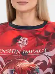 Аметистовый футболки по аниме игре Genshin Impact