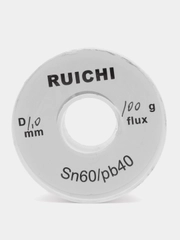 Припой Sn60/Pb40, d1.0 mm, 100 g, с флюсом