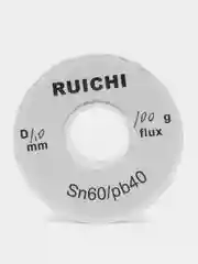 Припой Sn60/Pb40, d1.0 mm, 100 g, с флюсом