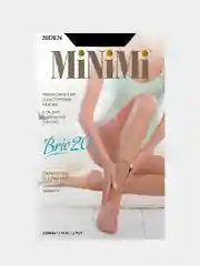 Черный носки MiNiMi женские BRIO 20 den, капроновые, 2 пары в упаковке