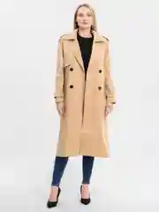 Карамельный тренч женский