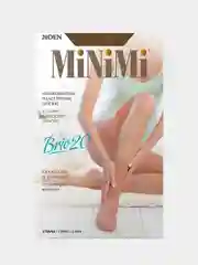 Бежевый носки MiNiMi женские BRIO 20 den, капроновые, 2 пары в упаковке