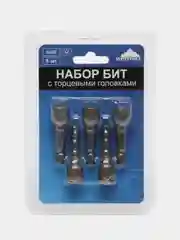 Биты для кровельных саморезов и болтов - магнитные, 8 х 42 мм, 5 штук