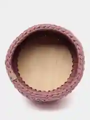 Багровый корзина для хранения, вязаная