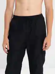 Черный брюки карго y2k streetwear, мужские