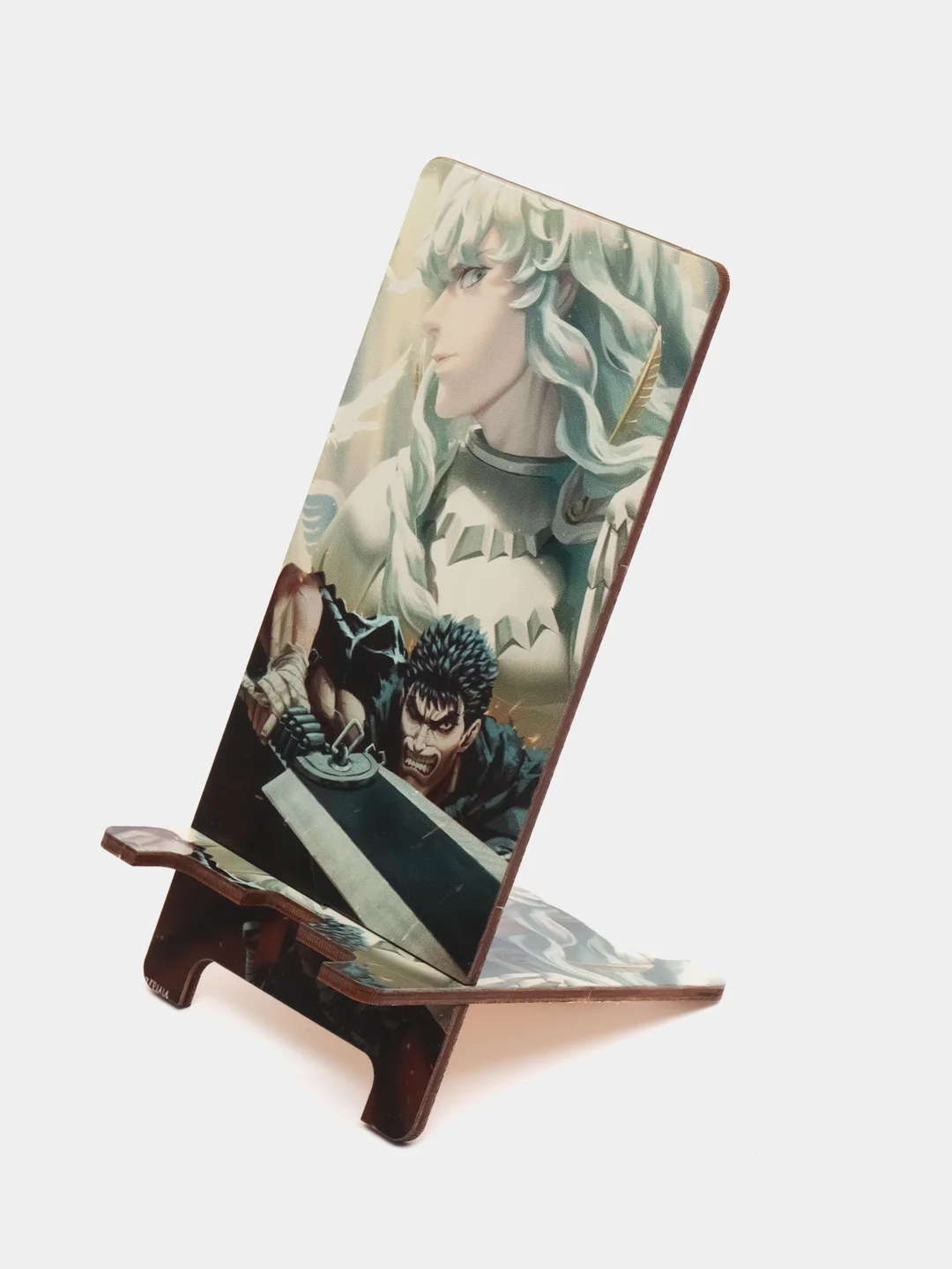 Деревянная подставка под телефон по аниме Berserk (Берсерк)