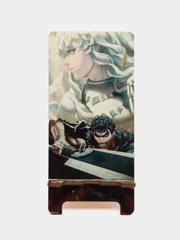 Деревянная подставка под телефон по аниме Berserk (Берсерк)