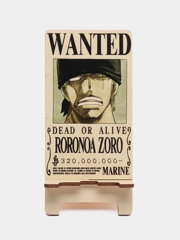 Деревянная подставка под телефон по аниме One Piece (Ван-Пис)