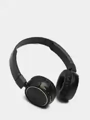 Черный беспроводные Bluetooth-наушники с микрофоном (накладные)