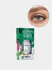 Голубой цветные контактные линзы ILLUSION GEO Diamond 8,6/ 14,2/ от -0,5D до -6,0D