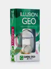 Голубой цветные контактные линзы ILLUSION GEO Diamond 8,6/ 14,2/ от -0,5D до -6,0D