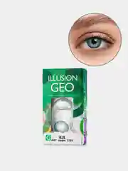 Голубой цветные контактные линзы ILLUSION GEO Magic 8,6/ 14,2/ от -0,5D до -6,0D
