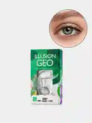 Серый цветные контактные линзы ILLUSION GEO Magic 8,6/ 14,2/ от -0,5D до -6,0D