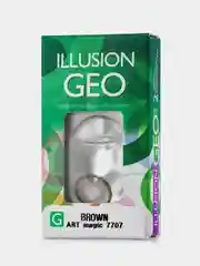 Зеленый цветные контактные линзы ILLUSION GEO Magic 8,6/ 14,2/ от -0,5D до -6,0D